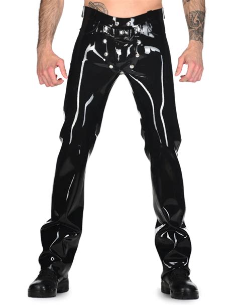 latex pants herren|latex trousers for men.